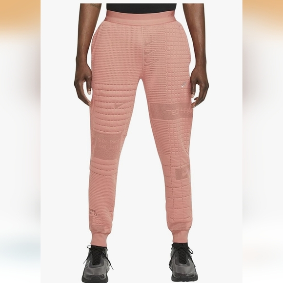 Nike Pink Tech Fleece Joggers - Picture 1 of 7